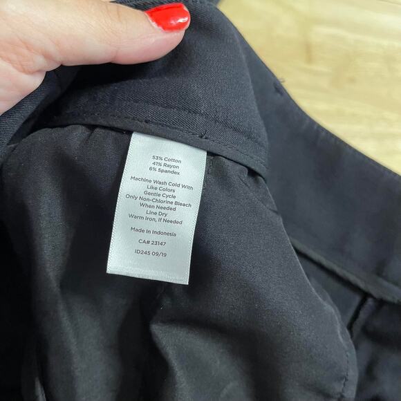 Talbots slacks pants trousers women's 10 black Chinos THE NEWPORT PANT - Picture 10 of 16
